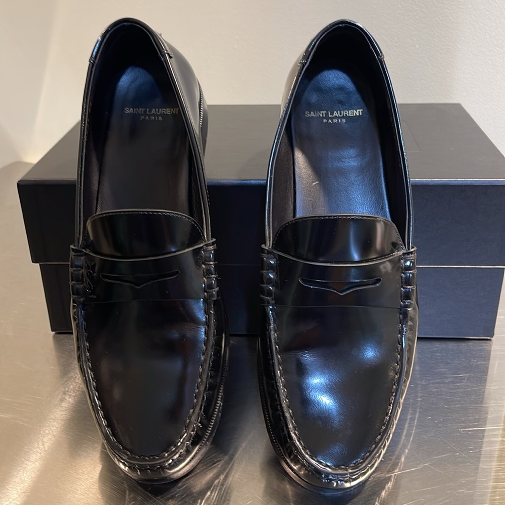 LE LOAFER PENNY SLIPPERS IN SMOOTH LEATHER - Picture 5 of 6